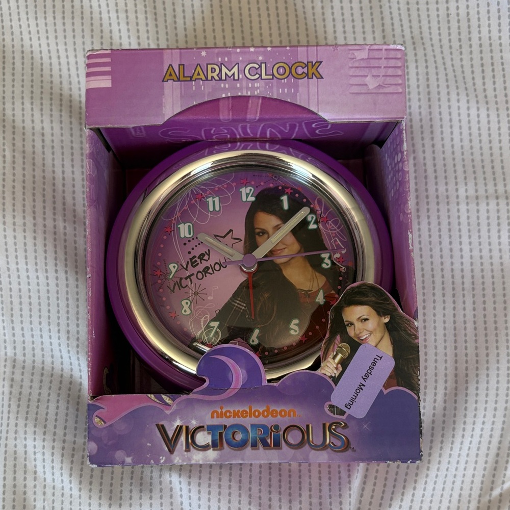 Nickelodeon Victorious Purple Alarm Clock 2012